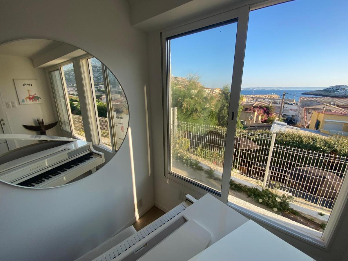 Au Coeur Du Parc National Du Massif Des Calanques, La Flibuste Des Goudes, Maison 2 Chambres, Climatisee, Jardins, Solarium, Proche Plage, Large Vue Mer Marsilya Dış mekan fotoğraf