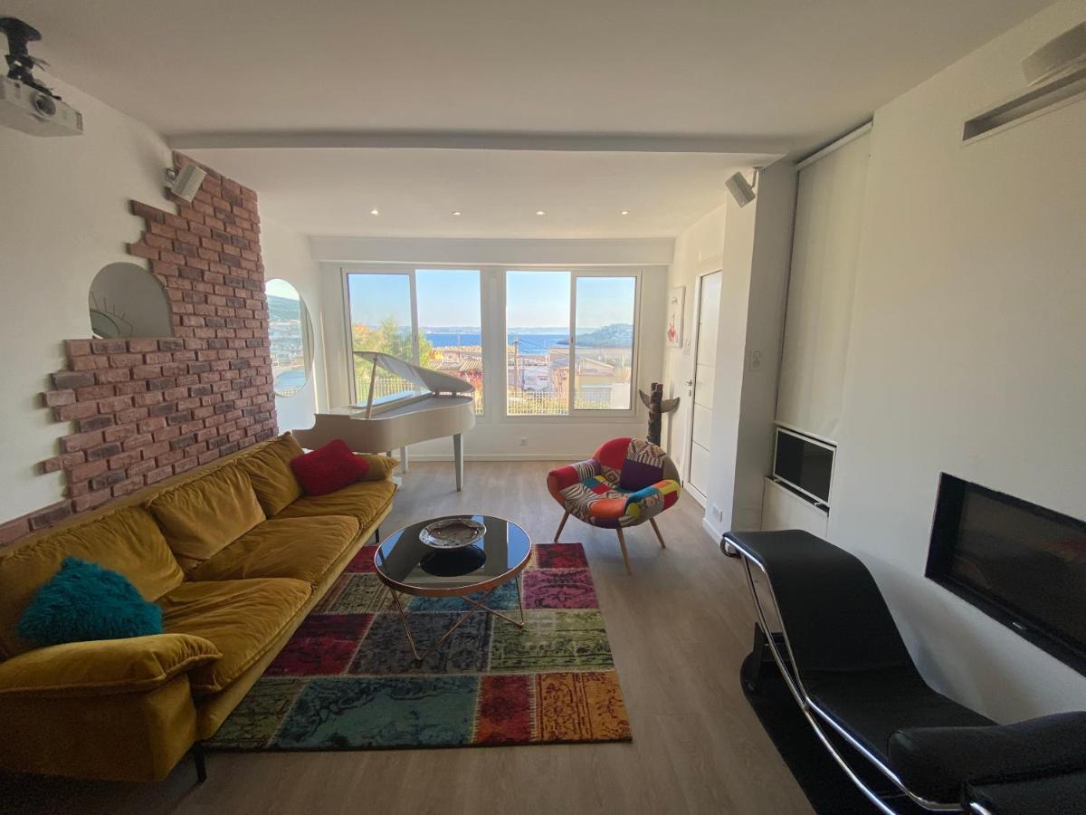 Au Coeur Du Parc National Du Massif Des Calanques, La Flibuste Des Goudes, Maison 2 Chambres, Climatisee, Jardins, Solarium, Proche Plage, Large Vue Mer Marsilya Dış mekan fotoğraf