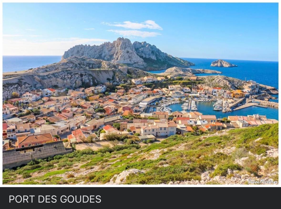 Au Coeur Du Parc National Du Massif Des Calanques, La Flibuste Des Goudes, Maison 2 Chambres, Climatisee, Jardins, Solarium, Proche Plage, Large Vue Mer Marsilya Dış mekan fotoğraf