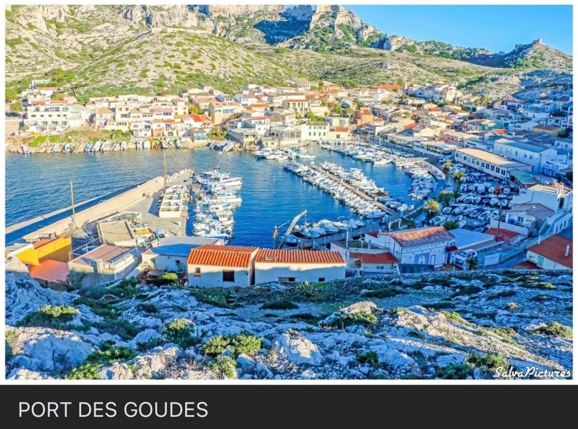 Au Coeur Du Parc National Du Massif Des Calanques, La Flibuste Des Goudes, Maison 2 Chambres, Climatisee, Jardins, Solarium, Proche Plage, Large Vue Mer Marsilya Dış mekan fotoğraf